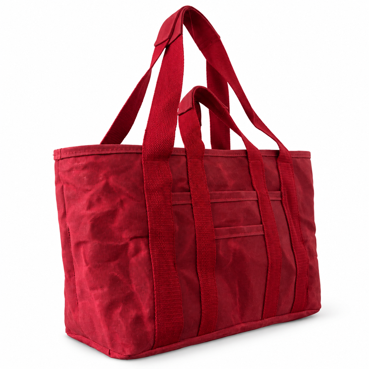 Waxed Canvas Tote [Cherry]