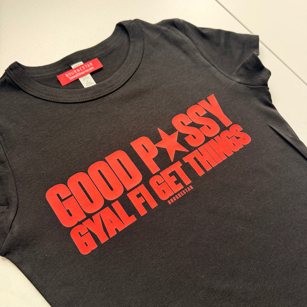 Good Gyal Baby Tee [Black]