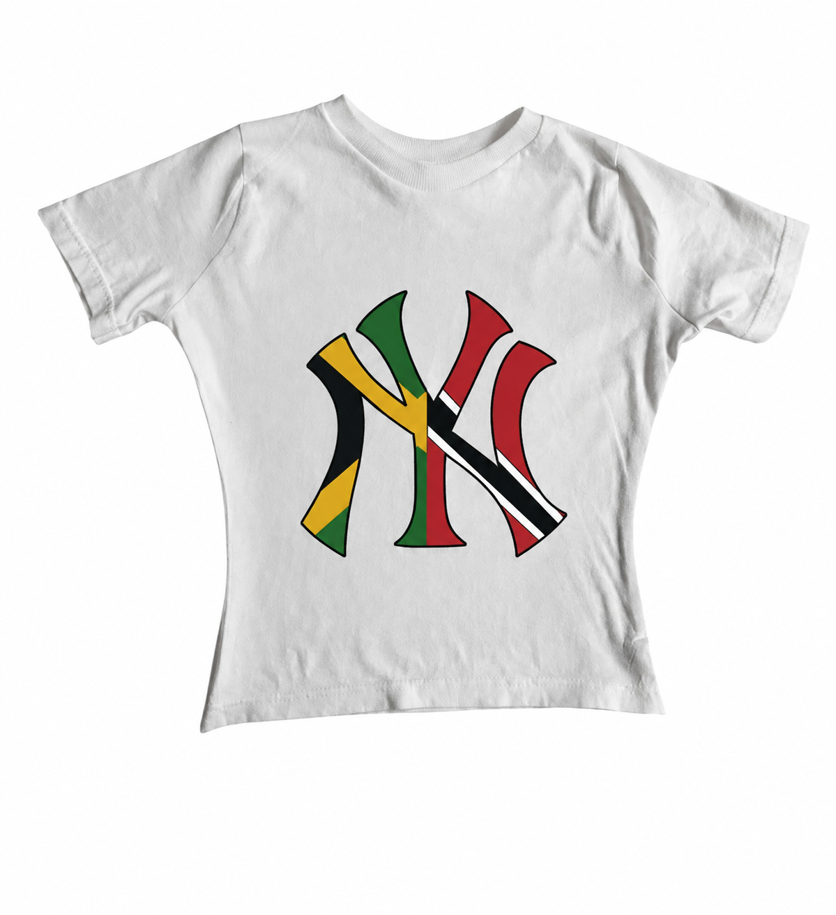 CUSTOM ORDER: Caribbean Flags x NY Baby Tee [Read Description]