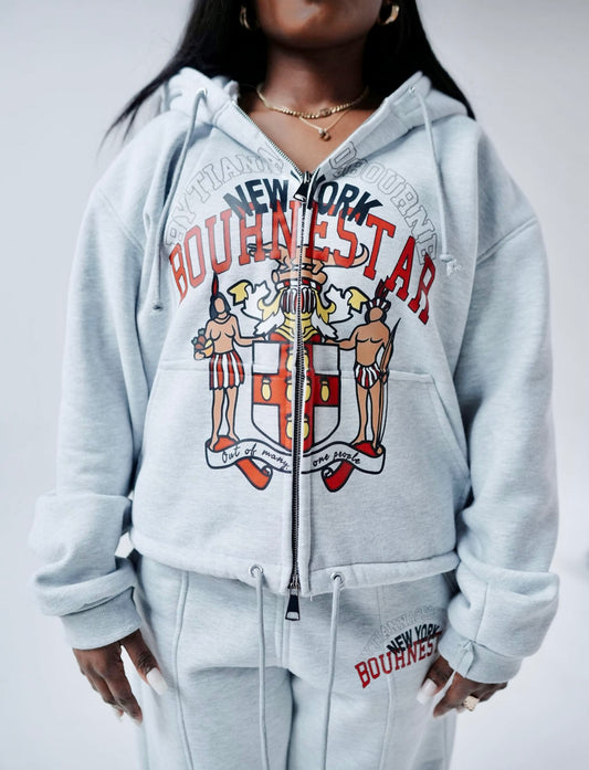 COA Double Zip Hoodie [Gray]