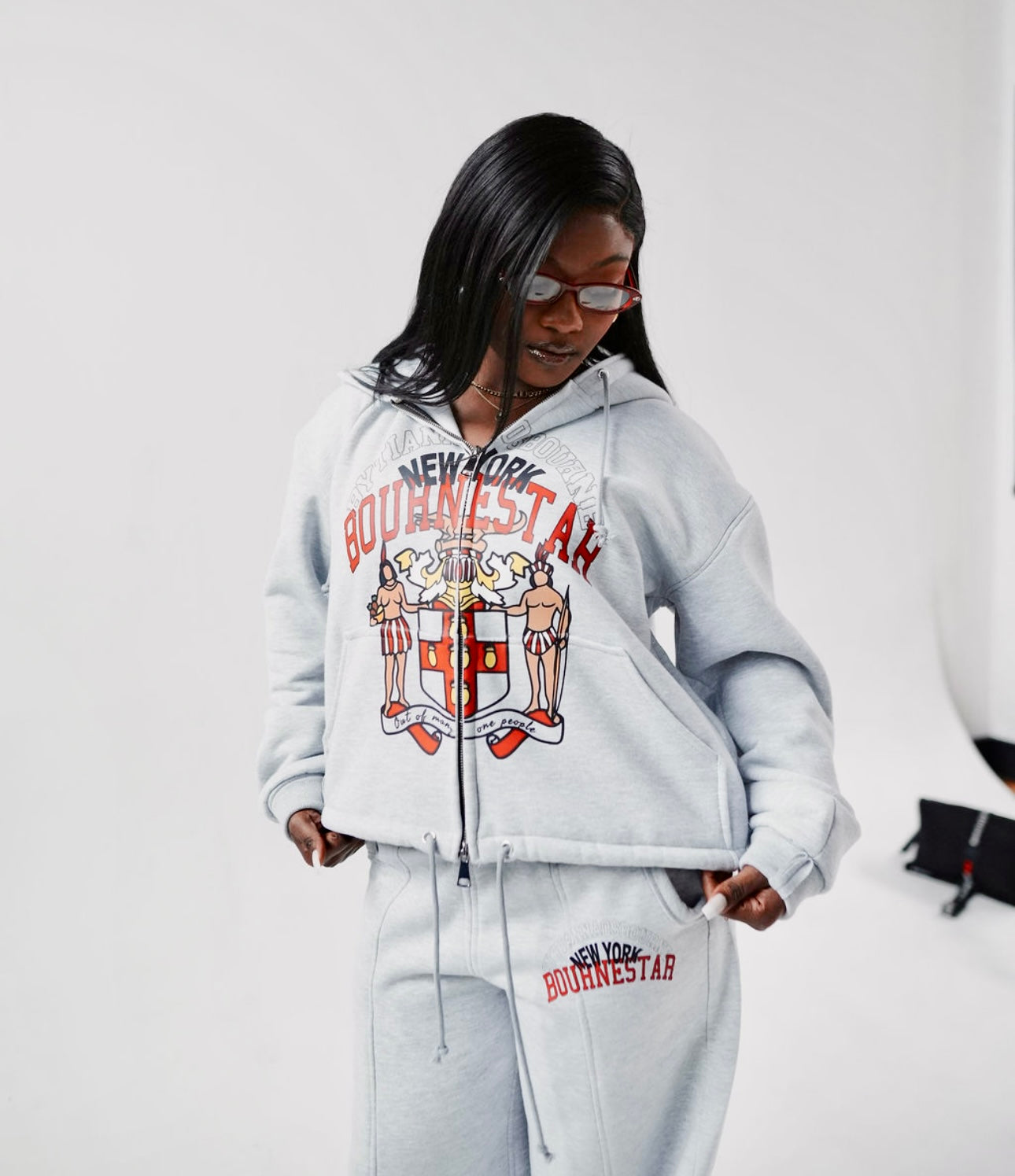 COA Double Zip Hoodie [Gray]