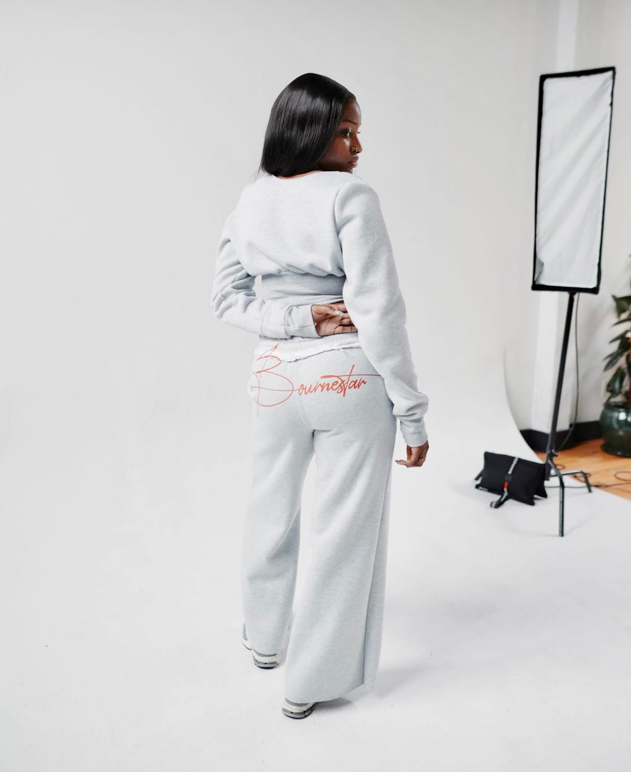 Cinched Waist Sweatshirt [Gray]