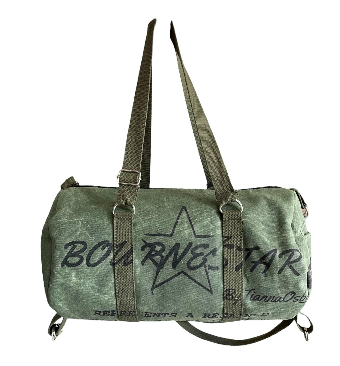 Waxed Bournestar™ Duffle / Bookbag [Olive]