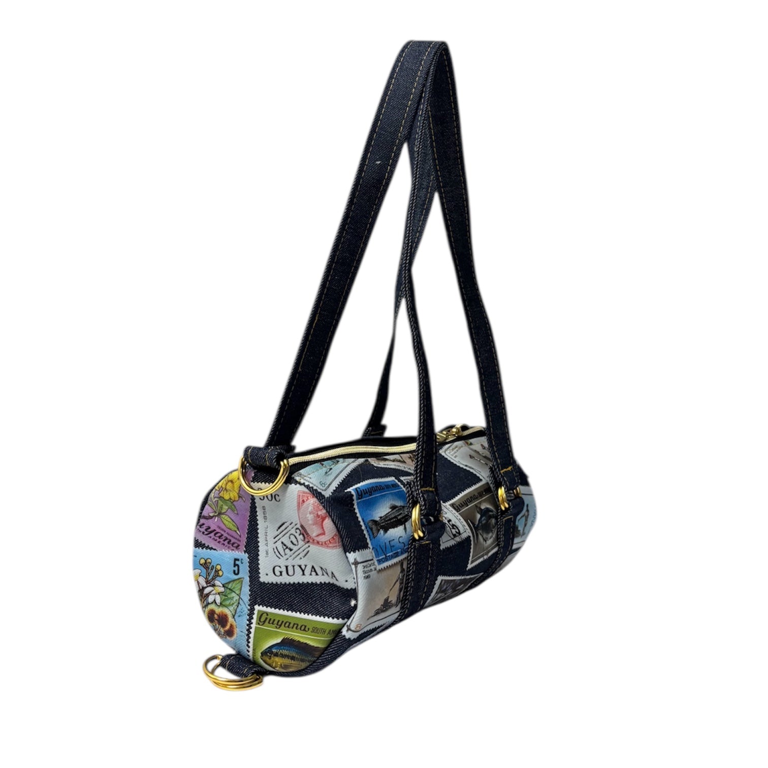 Custom Postage Mini Duffle [Denim | Other Countries] – By Tianna