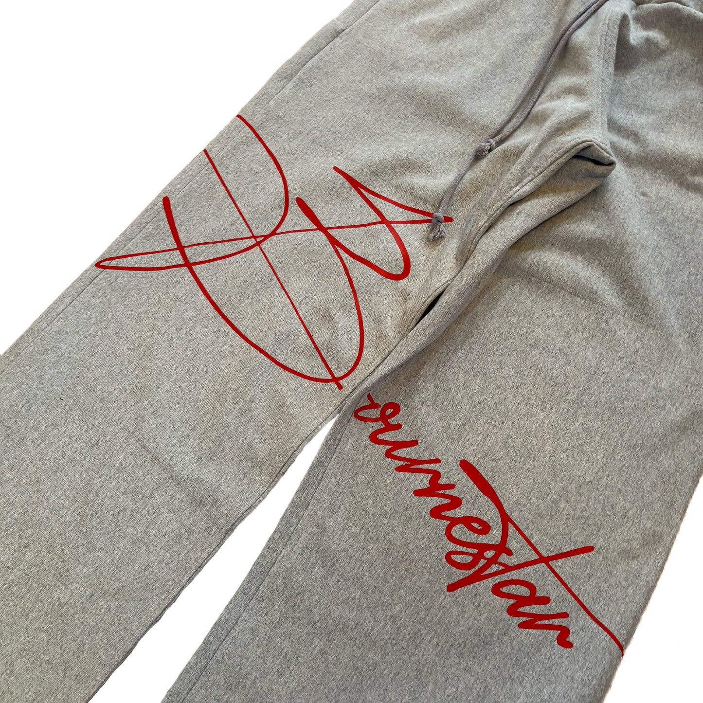 Script Wide Leg Sweatpants