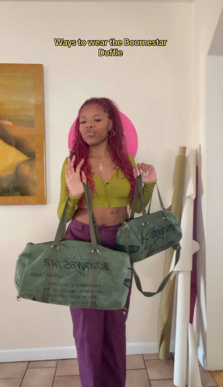 Waxed Duffle [Olive] – By Tianna Osbourne