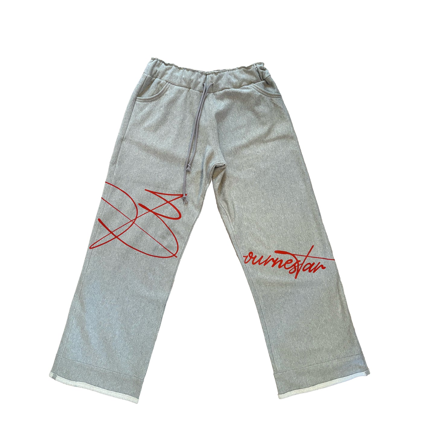 Script Wide Leg Sweatpants