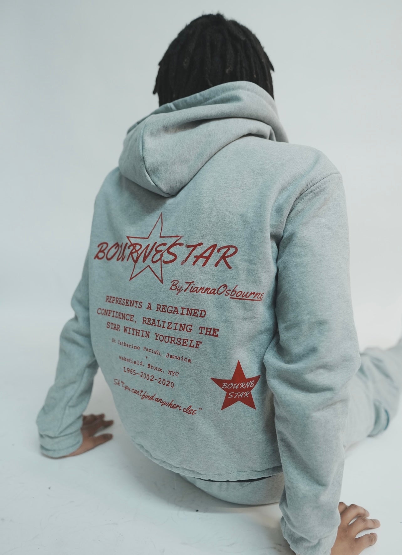 Double Zip Hoodie [Gray/Red]